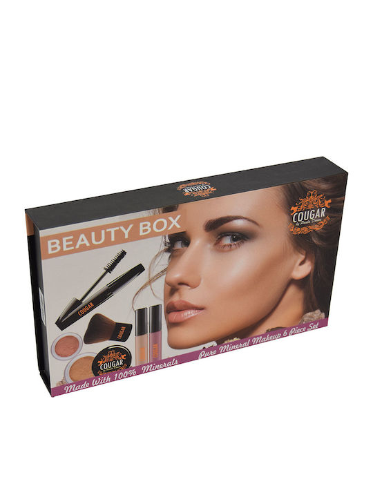 Cougar Beauty Box Seturi și Palete de Machiaj pentru Față, Ochi și Buze Pentru Pielea Mai Închisă la Culoare Cinammon 6 Bucăți Cougar Beauty Box Seturi și Palete de Machiaj pentru Față, Ochi și Buze Pentru Pielea Mai Închisă la Culoare Cinammon 6 Bucăți