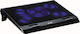 Q-Tech NCQ-70 Cooling Pad for Laptop up to 17.3" with 5 Fans and Lighting