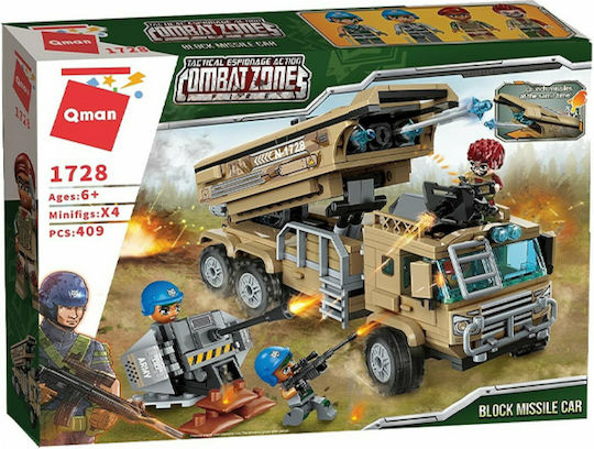Qman Cuburi De Construit Camion Militar Lansator Rachete Pentru 6+ Ani 409 Bucăți