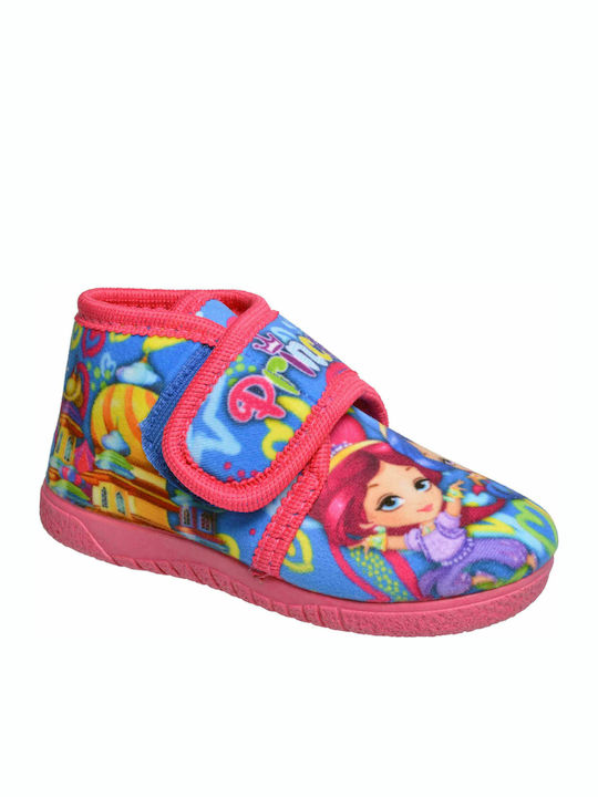 Antrin Kids Slipper Ankle Boot Pink