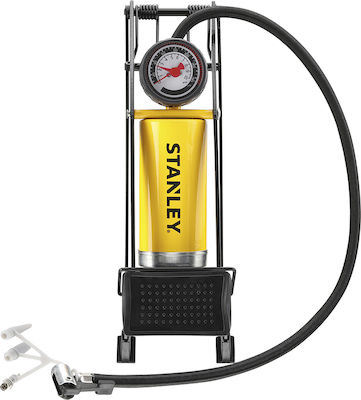 Stanley STHT80894-1 Fahrradpumpe Luftpumpe Fuß mit Manometer