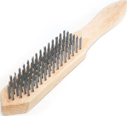 Sparta Wire Brush With Wooden Handle 6 Rows 748265 Brush With Wooden Handle