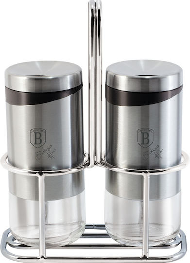 Berlinger Haus Silver Jewellery Collection Salz- und Pfefferset Inox mit Gestell 2Stück Berlinger Haus Silver Jewellery Collection Salz- und Pfefferset Inox mit Gestell 2Stück