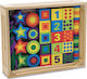 Melissa & Doug Educational Building Blocks Toy with Laces Wooden for 3+ Years 29 Pieces