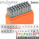 Impress Art Set Impact Letters Bridgette Small 3mm Impact Letters 3mm 27 Pieces SCE1315