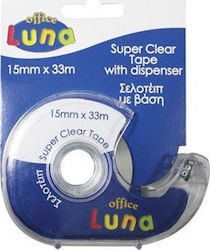 Luna Desktop Tape Dispenser Super Clear 33mm x 15m 1pcs