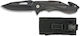 Martinez Albainox Tactical -A Pocket Knife Black with Blade made of Steel in Sheath