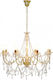 vidaXL Chandelier Candlestick 8xE14 Gold 281607