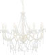 vidaXL Chandelier Candlestick 8xE14 White 281604