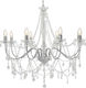 vidaXL Chandelier Candlestick 8xE14 Silver 281606