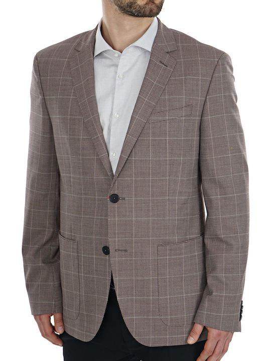 Hugo Boss Men's Suit Jacket Regular Fit Gray