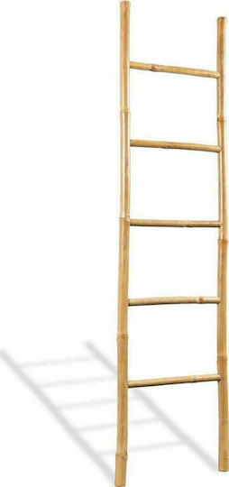 vidaXL Floor Standing Bathroom Ladder with 5 Positions ​40x150cm Brown