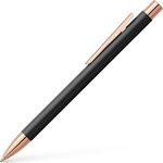 Faber-Castell Neo Slim Pen Ballpoint with Black Ink Metal Black-Rose Gold