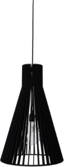 Gallis Wood Memo Pendant Light Black