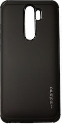 Motomo Tough Armor Plastic Back Cover Durable Black (Redmi Note 8 Pro)