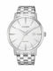 Citizen Men's Watch 40mm Eco - Drive with Silver Metal Bracelet