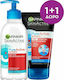 Garnier Skinactive PureActive Activated Charcoal Skin Care Set for Facial Cleaning & against Acne