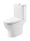 Gloria Optasia Floor-Standing Toilet and Flush that Includes Soft Close Cover White