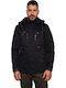 Biston Men's Winter Parka Jacket Black