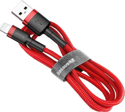 Baseus Cafule IP Edition Geflochten USB-A zu Lightning Kabel Rot 0.5m (CALKLF-A09)