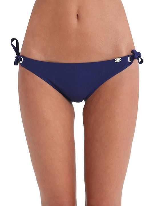 Banana Moon Goma Eylet Bikini Slip Navy Μπλε