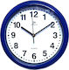 Justaminute Silent Wall Clock Plastic Navy Blue Ø25cm