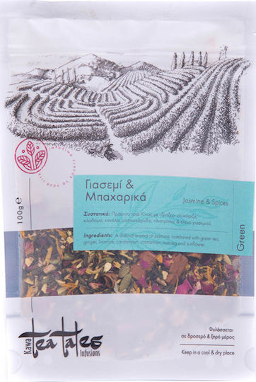 Kawacom Grün Tee Tea Tales 100gr 1Stück mit Aroma Jasmin & Gewürze