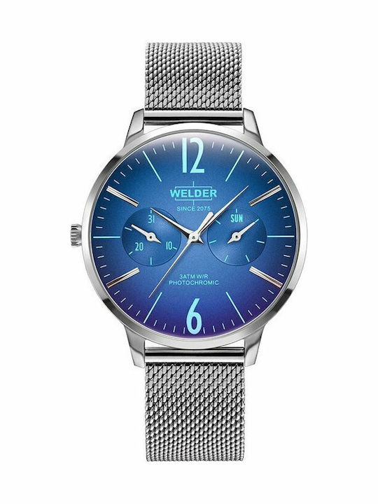 Welder Slim Women's Watch with Silver Metal Bra...