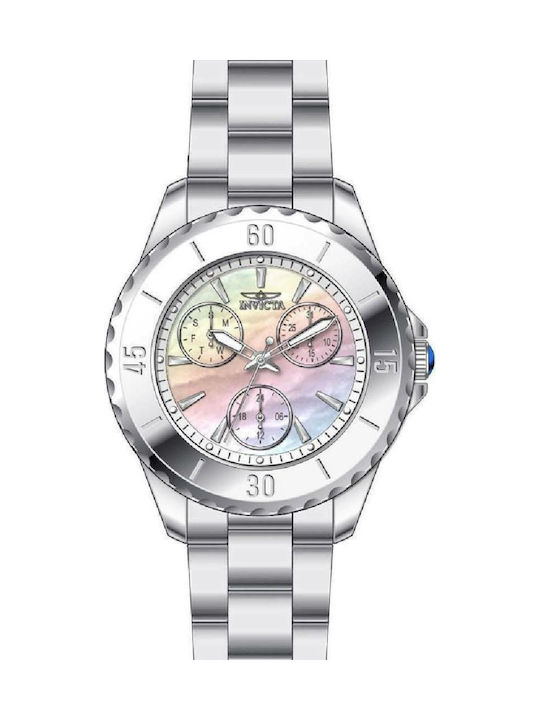 Invicta Angel Uhr mit Silber Metallarmband