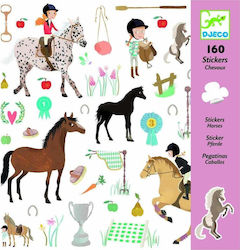 Djeco Stickers Αλογάκια for Children 4++ Years 160pcs