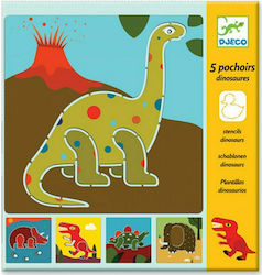 Djeco Painting με Στένσιλ Δεινόσαυροι for Children 4++ Years