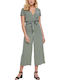 Women's Short-sleeved One-piece Suit Green