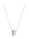 Swarovski Hint Ring Pendant Necklace Gold Plated