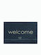 Sdim Carpet with Non-Slip Underside Doormat Ambiance 807 Welcome Heart Anthra 50x75cm 8mm Thickness