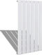 vidaXL Панел Релса за кърпи за Баня 900x465 455ккал/ч Бяла