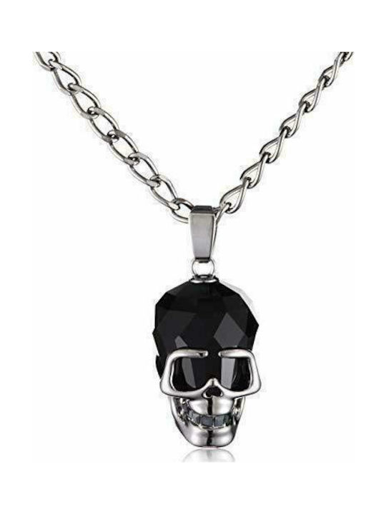 Swarovski N The Skull Black Necklace