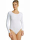 Helios Lingerie Long Sleeve Bodysuit Slim Fit White