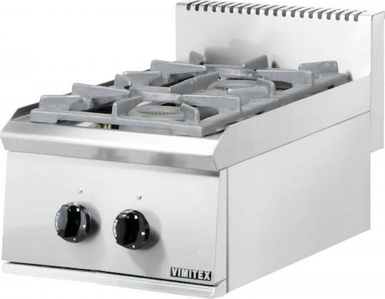 Vimitex Εστία Υγραερίου Διπλή 14kW 40x70x25cm