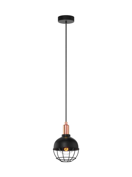 Alphab2b Pendant Light Single-Light for Socket E27 Black