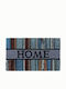 Sdim Fußmatte aus Kokosnussfasern mit rutschfester Unterlage Ruco Style 005 Wood Planks Home Gray 45x75cm Dicke 15mm