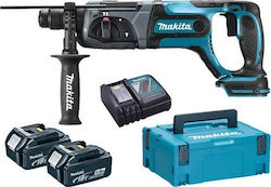 Makita DHR241RTJ Κρουστικό Σκαπτικό Πιστολέτο 18V με 2 Μπαταρίες 5Ah Makita DHR241RTJ Κρουστικό Σκαπτικό Πιστολέτο 18V με 2 Μπαταρίες 5Ah