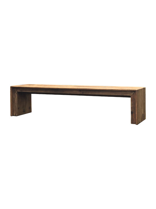 Voss Dining Room Bench with Wooden Surface without Pillows 175x38x43cm