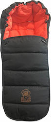 Pericles Kinderwagen-Fußsack Black-Red 80x50εκ.