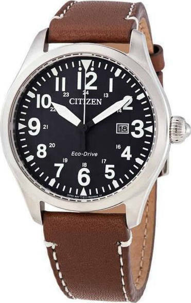 Citizen Chandler Men's Watch 40mm Eco Drive with Brown Leather