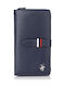 Beverly Hills Polo Club Large Women's Wallet Navy Blue