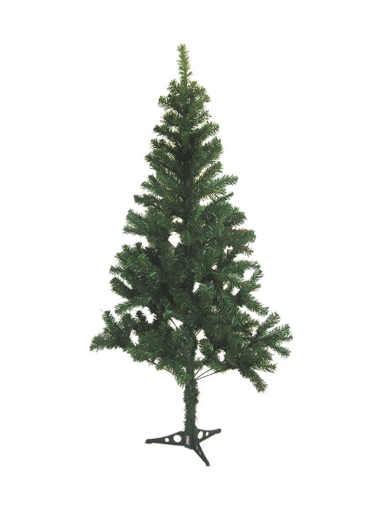 Christmas Green Tree with Plastic Base H210cm