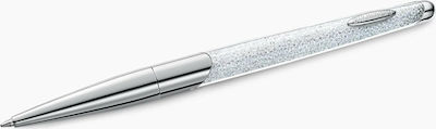 Swarovski Crystalline Nova Pen Ballpoint with Black Ink White Chrome