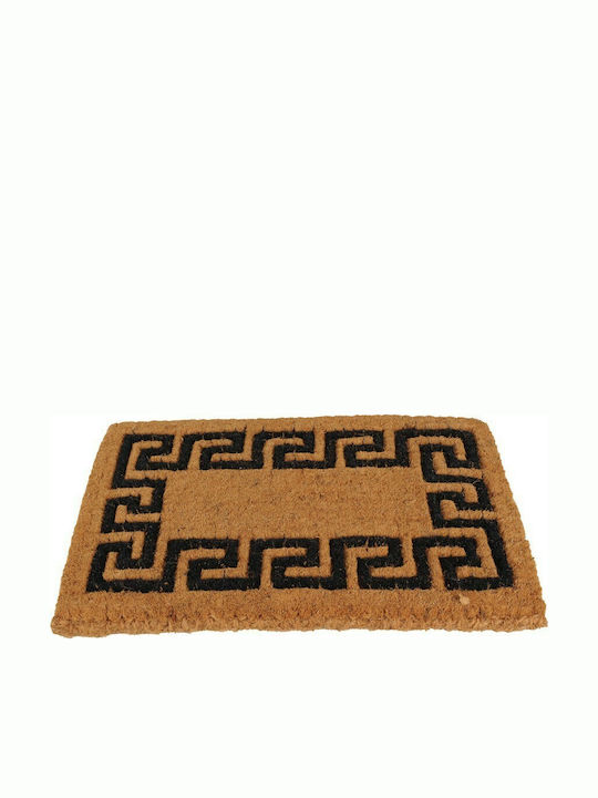 Coconut Fiber Doormat Μαίανδρο Καφέ-Μαύρο 40x70εκ.