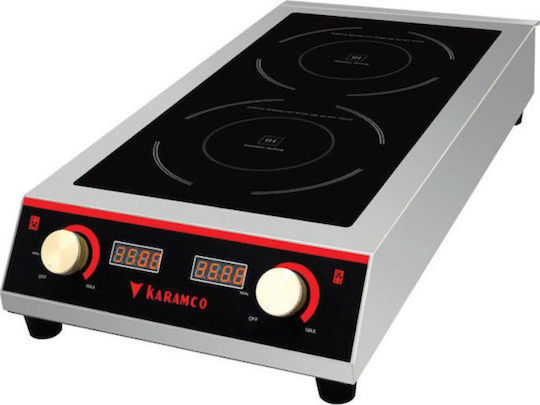 Karamco BT-700D3 Electric Cooktop Inductive Double 7kW 39x69x17.2cm
