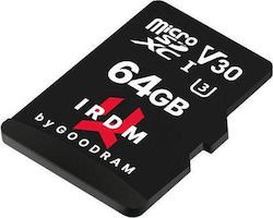 GoodRAM IRDM microSDXC 64GB Clasa 10 U3 V30 UHS-I cu adaptor